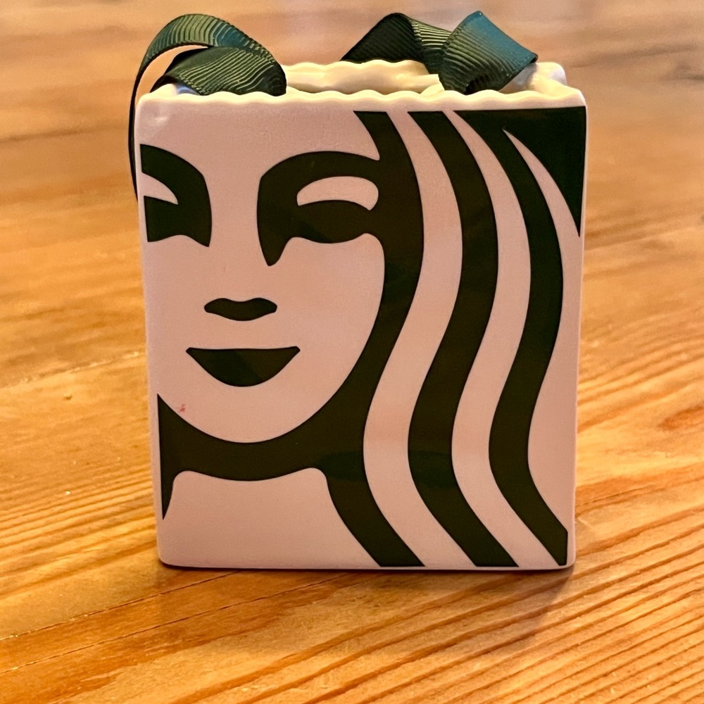 Starbucks Bag Ceramic Ornament